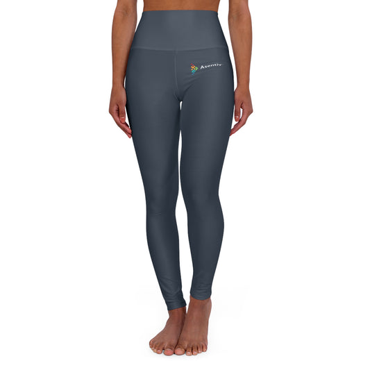 High-Waisted Yoga Leggings Navy