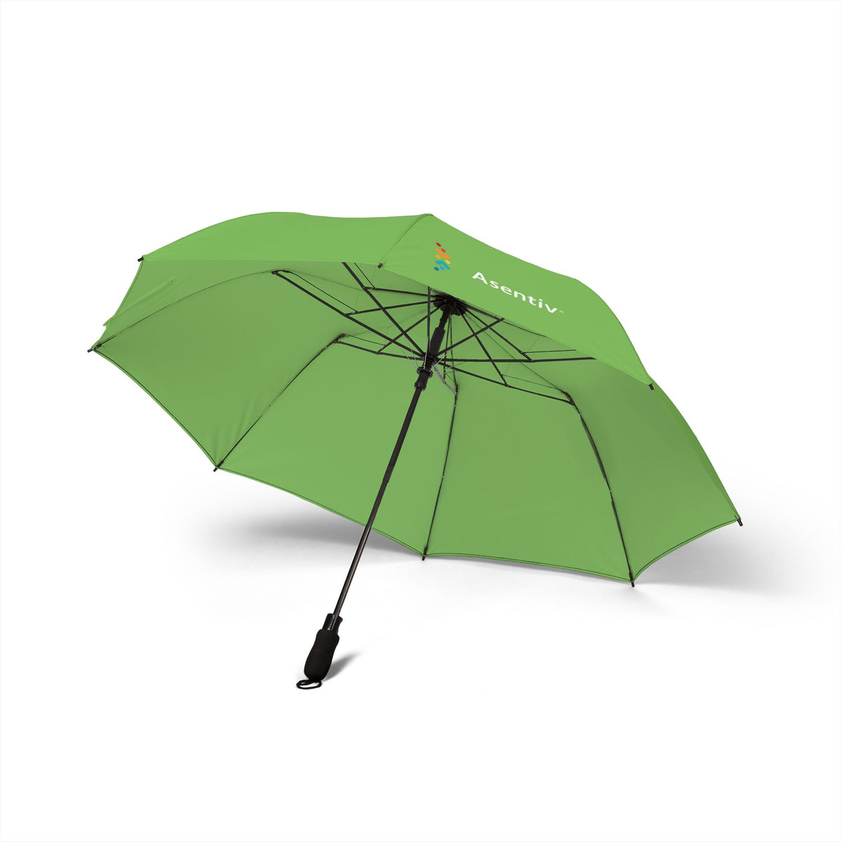 Green Foldable Semi-Automatic Umbrella