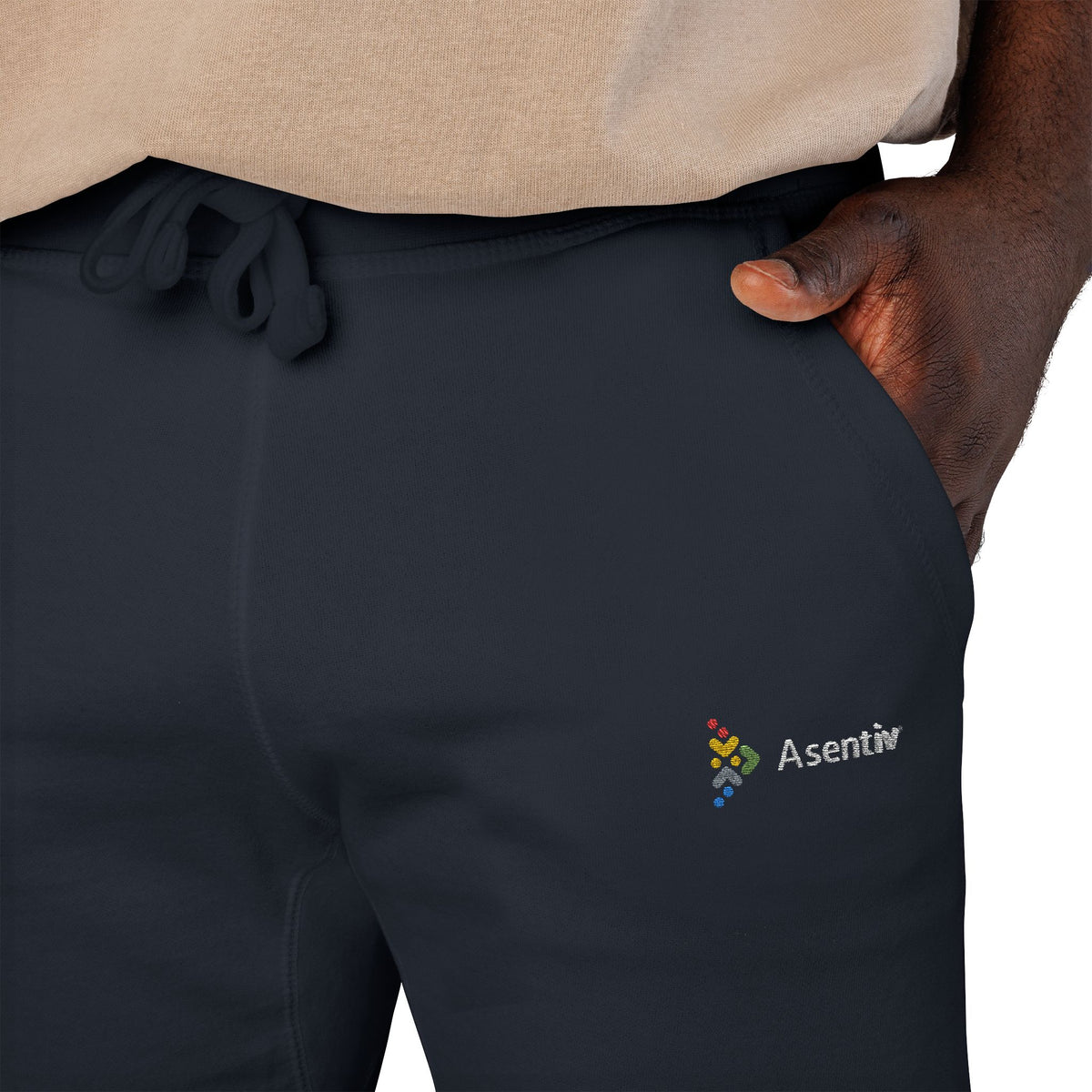 Joggers with embroidered logo