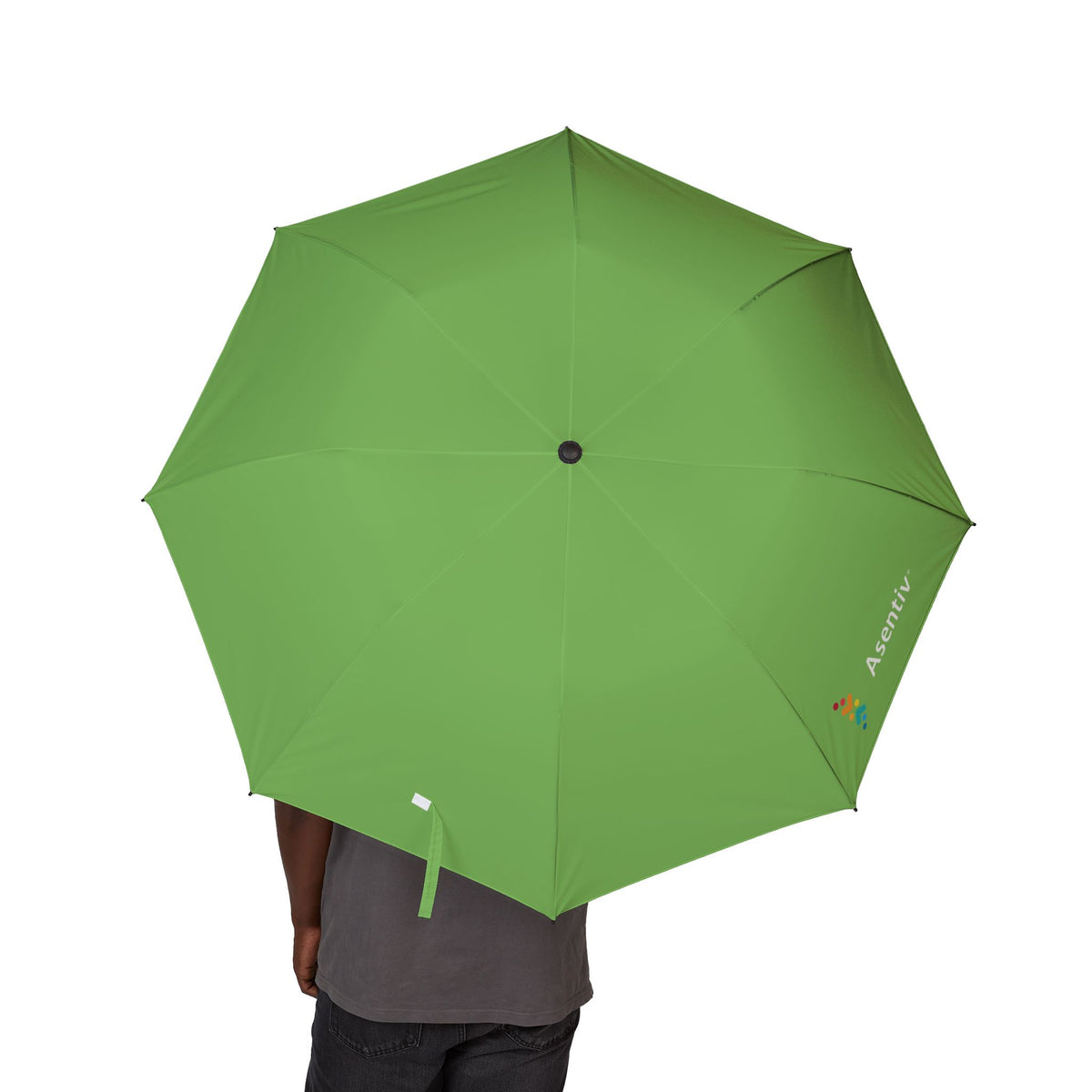 Green Foldable Semi-Automatic Umbrella