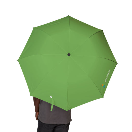 Green Foldable Semi-Automatic Umbrella