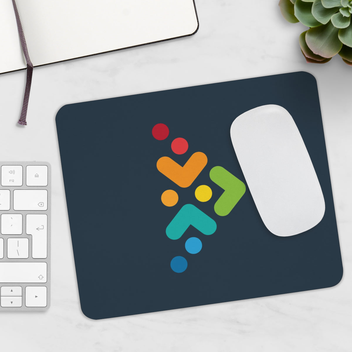 Abstract Colorful Arrow Mouse Pad