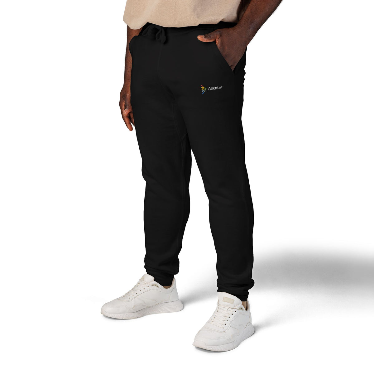 Joggers with embroidered logo