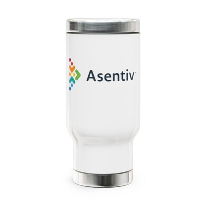 Asentiv Travel Mug with Handle — Insulated Coffee Tumbler