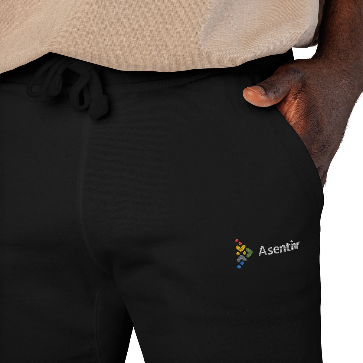 Joggers with embroidered logo