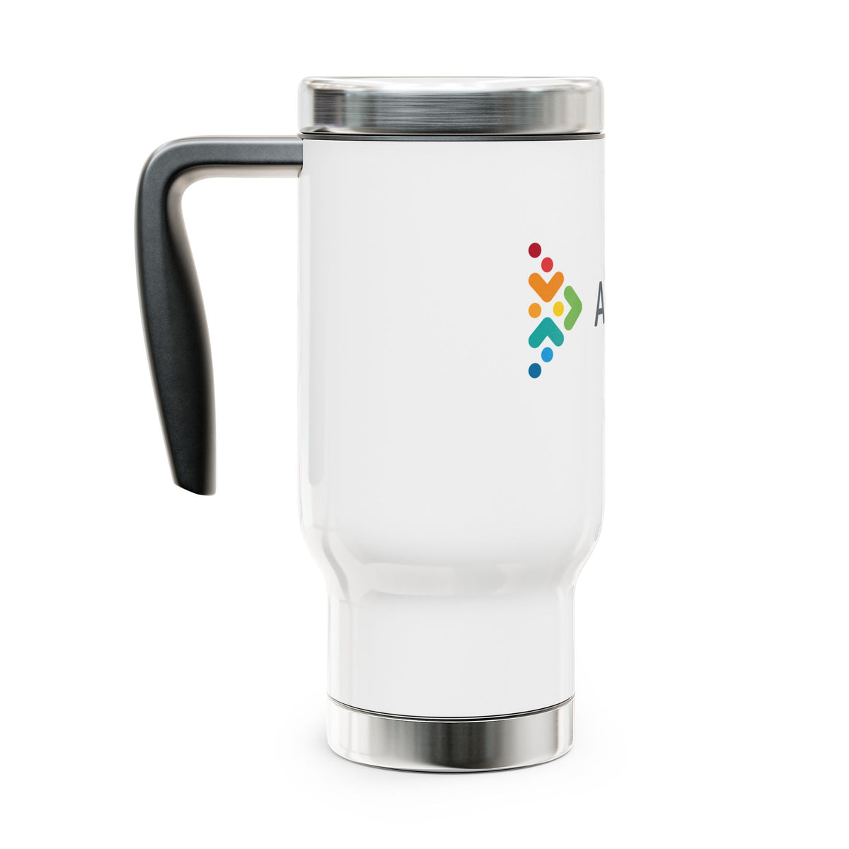Asentiv Travel Mug with Handle — Insulated Coffee Tumbler