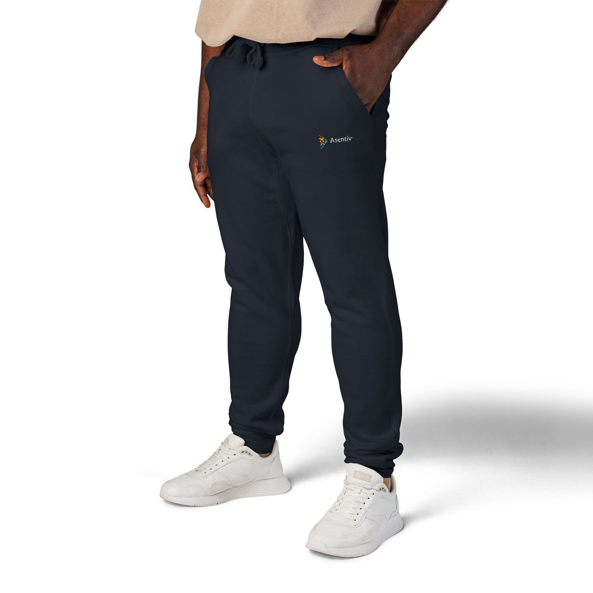 Joggers with embroidered logo